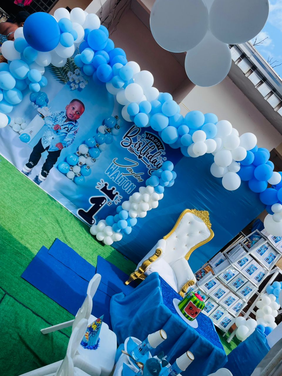 1st birthday decoration setup by B-Unique