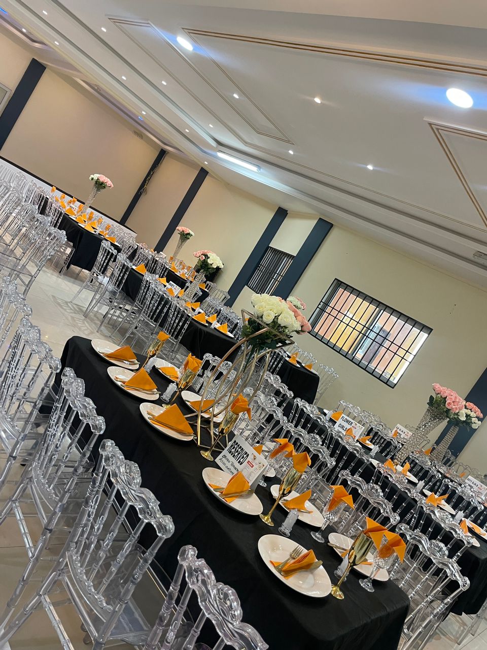 Classic hall event decoration by B-Unique Buea Cameroon