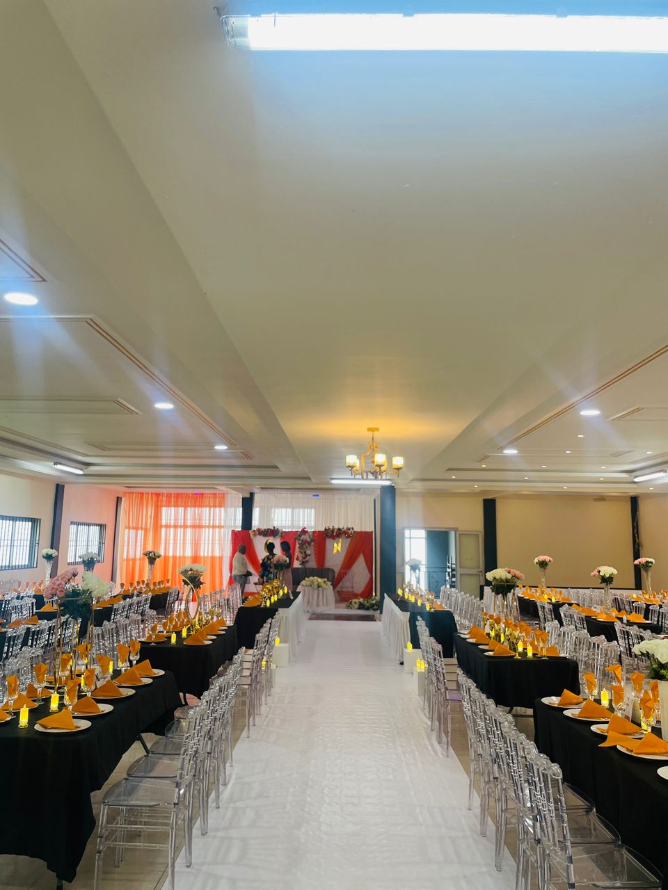 Classic wedding hall decoration by B-Unique Buea