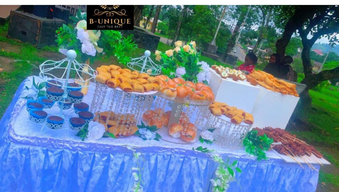 Small chops grazing table by B-Unique catering